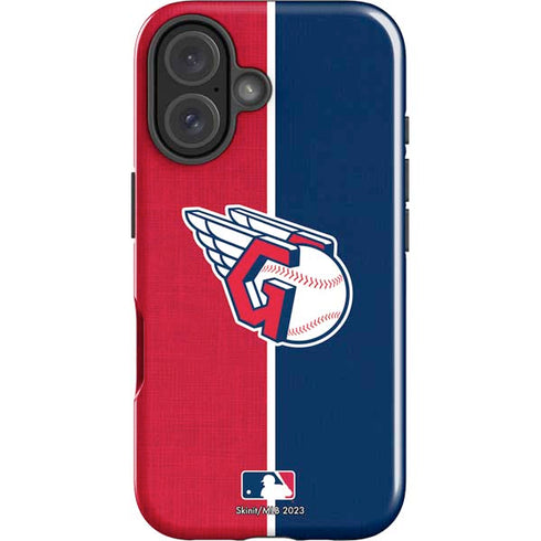 MLB Cleveland Guardians Split iPhone 16 Plus Impact Case